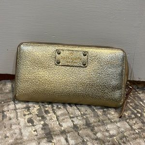Gold Kate Spade Wallet